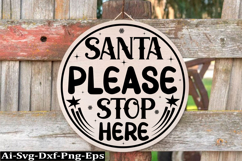 Christmas Round sign Svg Design Round Sign SVG quotes Product Image 1