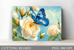 Butterfly Cutting Board Design. Butterfly Sublimation Product Image 1