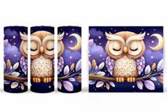 Owl Tumbler Sublimation. Owl Sublimation Product Image 2