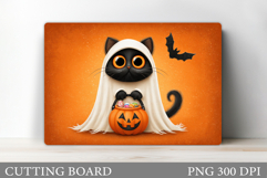 Halloween Cat Cutting Board. Halloween Cutting Board Product Image 1
