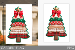 Christmas Tree Garden Flag. Christmas Garden Flag Design Product Image 1