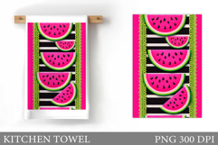 Watermelon Kitchen Towel. Summer Kitchen Towel Design Product Image 1