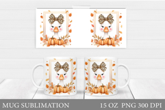 Fall Goose Mug Design. Fall Goose Sublimation Product Image 1