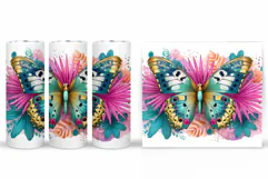 Butterfly Tumbler Sublimation. Butterfly Sublimation Product Image 2