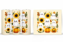 Cute Halloween Tumbler. Cute Ghost Tumbler Design Product Image 2
