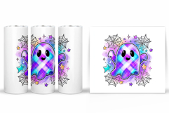 Ghost Tumbler Sublimation. Halloween Tumbler Design Product Image 2