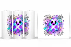 Ghost Tumbler Sublimation. Halloween Tumbler Design Product Image 2