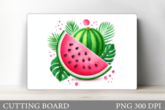 Watermelon Cutting Board. Kitchen Cutting Board Sublimation Product Image 1