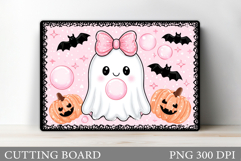 Cute Ghost Cutting Board. Halloween Cutting Board Design Product Image 1