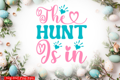 Happy Easter SVG Design Cute Easter Quotes SVG Bunny SVG Product Image 1