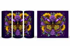 Butterfly Tumbler Sublimation. Butterfly Flowers Tumbler Product Image 2