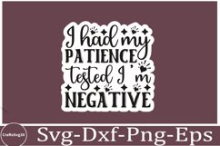 Sassy sticker svg Sarcastic SVG, Design, Funny Quotes SVG, Product Image 1