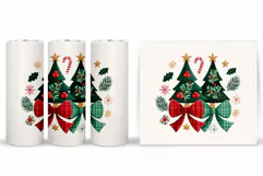 Christmas Tree Tumbler Sublimation. Christmas Tumbler Design Product Image 2