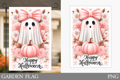 Halloween Ghost Garden Flag. Cute Halloween Garden Flag Product Image 1
