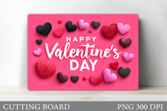 Valentines Cutting Board Design. Valentines Day Sublimation Product Image 1