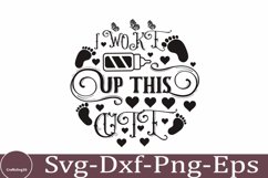 Baby Round SVG Bundle Funny Quotes Design Baby Quotes SVG Product Image 19