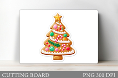 Christmas Tree Cutting Board Design. Kitchen Cutting Board Product Image 1