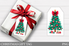 Christmas Gift Tag Printable. Christmas Tree Gift Tag Design Product Image 1