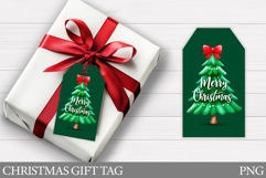 Christmas Gift Tag Printable. Christmas Tree Gift Tag Design Product Image 1