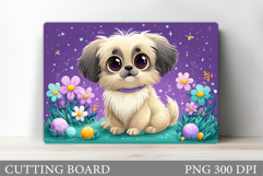 Cute Dog Strawberry Cutting Board. Dog Cutting Board Design Product Image 1