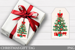 Christmas Gift Tag Printable. Christmas Tree Gift Tag Design Product Image 1