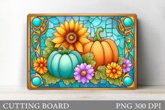 Fall Pumpkin Cutting Board. Fall Kitchen Cutting Board Product Image 1