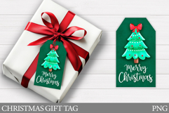 Christmas Gift Tag Printable. Christmas Tree Gift Tag Design Product Image 1