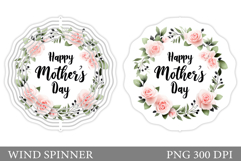 Mother's day Wind Spinner. Floral Wind Spinner Sublimation Product Image 1