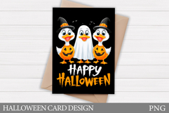 Halloween Goose Card Design. Halloween Card Printable Product Image 1