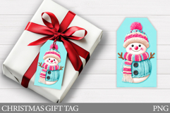 Christmas Snowman Gift Tag. Christmas Gift Tags Printable Product Image 1