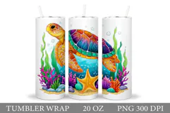 Turtle Tumbler Design. Turtle Tumbler Sublimation Product Image 1