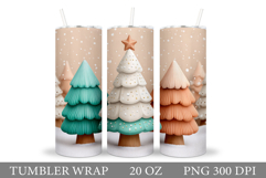 Christmas Tree Tumbler Sublimation. Christmas Tumbler Design Product Image 1