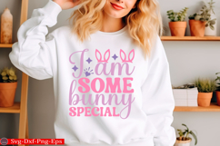 Happy Easter SVG Design Cute Easter Quotes SVG Bunny SVG Product Image 1