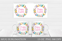 Easter Mug Wrap Design. Easter Sublimation Product Image 1