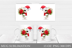Polar Bear Mug Design. Christmas Mug Sublimation Product Image 1