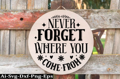 Family round sign design, Family SVG Quotes SVG Product Image 1