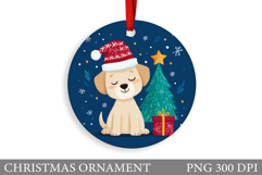 Cute Dog Christmas Ornament. Christmas Ornament Design Product Image 1