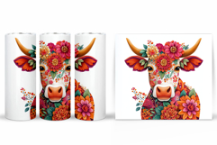 Cow Tumbler Design. Cow Tumbler Sublimation Product Image 2