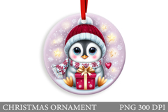 Cute Penguin Christmas Ornament. Christmas Ornament Design Product Image 1