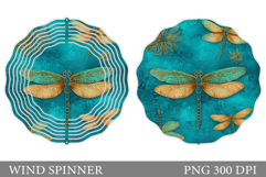 Dragonfly Wind Spinner Design. Dragonfly Sublimation Product Image 1