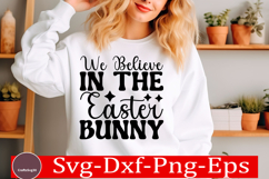 Happy Easter SVG Design Cute Easter Quotes SVG Bunny SVG Product Image 1
