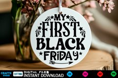 Black Friday Round Sign SVG design, Black Friday Quotes Product Image 1