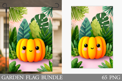 Cute Pumpkin Garden Flag. Cute Halloween Garden Flag Product Image 1