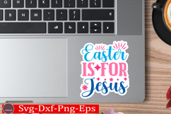 Happy Easter stickerS VG Design Cute Easter Quotes SVG Bunny Product Image 1