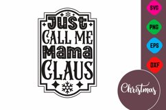 Farmhouse Christmas Round Sign SVG Design Product Image 1