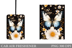 Butterfly Car Air Freshener Design. Butterfly Sublimation Product Image 1