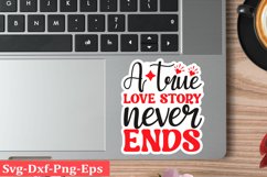 Valentine sticker SVG Design Valentine Love Sticker Svg Product Image 1