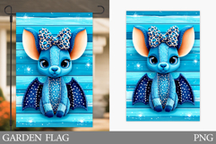 Bat Garden Flag Sublimation. Halloween Garden Flag Design Product Image 1