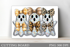 Cute Halloween Cutting Board. Cute Ghost Cutting Board Product Image 1