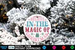 Christmas Round sign Svg design holiday quotes Svg Christmas Product Image 1